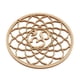 thumbnail image 1 of Flor De La Vida Geometría Sagrada Arte De La Pared Escultura Rejilla De Madera Colgante H 30.5cm, 1 of 5
