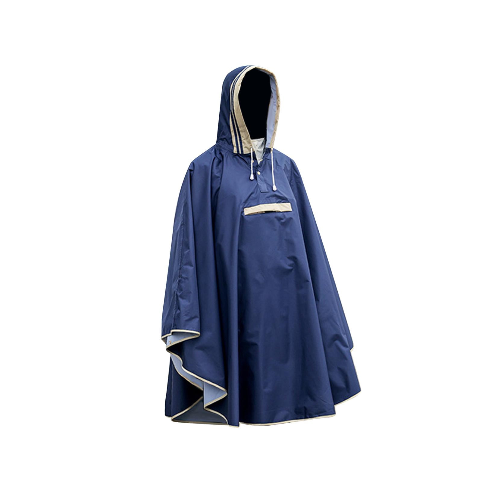 Magideal - Poncho De Lluvia Para Niños Poncho Con Capucha Impermeable Impermeable Prendas De Vestir Chaqueta De Lluvia De Moda Impermeable Para Niños Niñas Niños Xl Azul