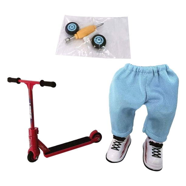 Patinete de dedo con equilibrio para niños y niñas, juguete divertido para niños y niñas, ideal como regalo de cumpleaños. 4 piezas un