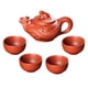 thumbnail image 5 of Juego de té Teaware hecho a mano práctico resistente a altas temperaturas juego de tetera y taza para el hogar para viajes de oficina casa de té Hotel Rojo, 5 of 5