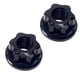 thumbnail image 2 of 2 Piezas De Tuercas De Eje De Cubo De Rueda De Bicicleta Hardware De Aleación De Aluminio Tuercas De Bicicleta Buje Trasero Negro, 2 of 5