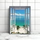 thumbnail image 2 of 1pc Beach Window Poster,creative Idea Poster,Wall Art,Wall Decor, Canvas Art, Fun Illustration Painting, Wall Art Painting, Canvas Wall Art,for Home Living Room Bedroom Bar Coffee Shop Decor, No Fram, 2 of 4