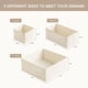 thumbnail image 2 of Organizador de Cajones Criusia Kit de 10, 11 x 11 x 4,5 in, Beige, 2 of 3