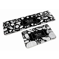 Genérica - Set 2 Alfombras De Cocina Antideslizante 120*45Cm + 60*40Cm Alfombra Para Cocina Piso Entrada Baño Antideslizante Juego2