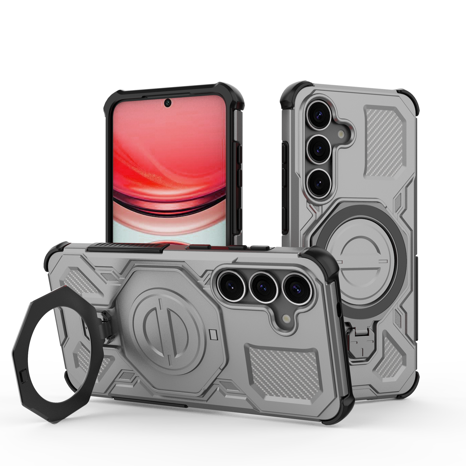 Funda Foxdock Para Samsung Galaxy S25 , Magnética, Ligera, Soporte 360°, Antigolpes