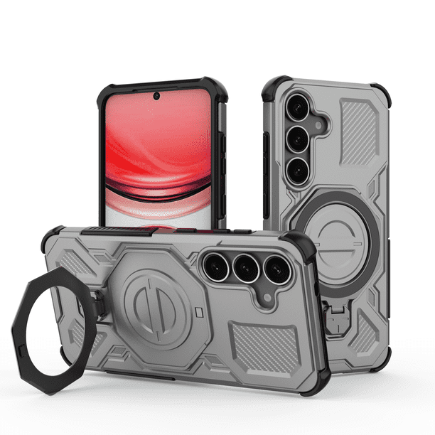 Funda FOXDOCK para Samsung Galaxy S25 , magnética, ligera, soporte 360°, antigolpes