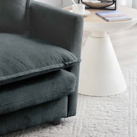M&Ms - Chenille Fabric Ottomans Footrest To Combine With 2 Seater Sofa, 3 Seater Sofa And 4 Seater Sofa, Grey Chenille