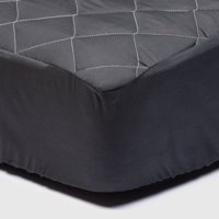 Arthome - Cubrecolchón Negro 1.5 Plazas