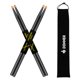thumbnail image 1 of Baquetas Donner 5A Classic de madera de arce con bolsa de almacenamiento, 2 pares, 1 of 9