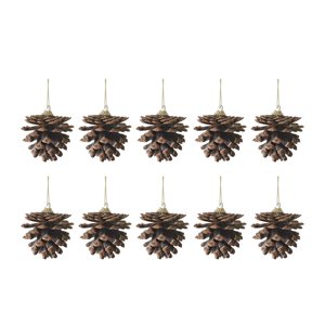 Bothyi - 10X Colgante Navideño De Piñas Colgante Navideño Para Otoño Dormitorio Otoño Invierno 4Cm A 5Cm