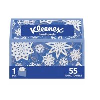 Toallas De Mano Desechables Kleenex, Blancas, 55 X 1 Capa, 1 Caja, Holiday