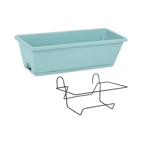 Ioensy - Maceta Para Balcón, Maceta Para Jardín, Guardería, Oficina, Hogar, Maceta Colgante Para Flores, 50X19X15Cm