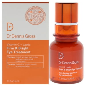 Dr. Dennis Gross - Tratamiento De Ojos Brillante Y Firme Con Vitamina C Más Láctico Del Para Mujeres - Tratamiento De 0,50 Oz