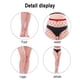 thumbnail image 3 of Xiao Hua Pantimedias Ajustadas de Red de Pesca de Cintura Alta para Mujer, Pantimedias Transparentes de Red de Pesca de Cintura Alta, Morado Claro, Juego de 4 Piezas, 3 of 4