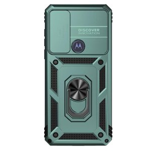 Estuche Gangxun Para Motorola Moto G Pure, Soporte Giratorio 360°, Estilo Mecánico Y Magnético