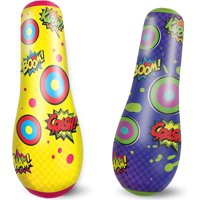 Saco De Boxeo Inflable Joyin Para Niños De 47 Pulgadas, Paquete De 2 Unidades