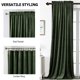 thumbnail image 5 of Cortinas Benedeco de Terciopelo Verde Aislantes Térmicas 132x229 cm, 5 of 8