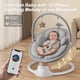 thumbnail image 4 of Baby Swing FasonBaby Electric con 10 melodías y 5 velocidades, color gris, 4 of 9