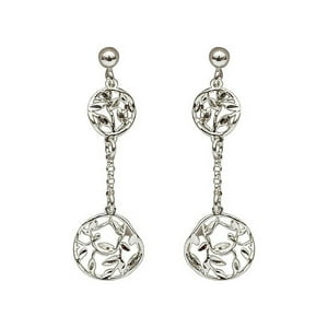 La Garza - Aros Plata Mujer Largos Vivienne