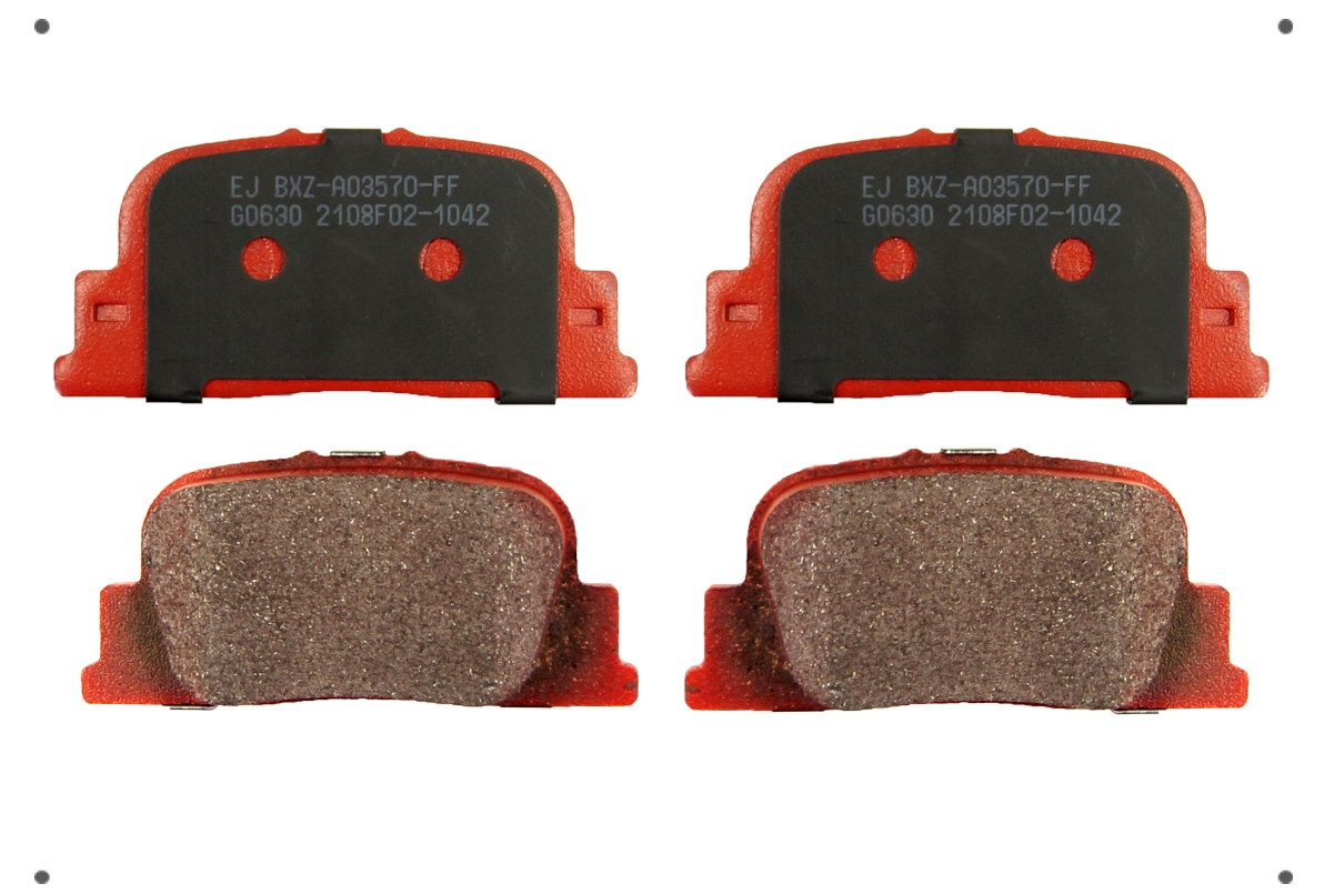 Ital Brakes Pm - Set Pastillas Frenos Ital Brakes Trasera Para Byd F3 2009 2018