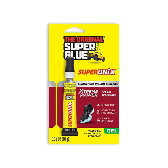 Adhesivo SuperGlue SUPERUNIX, 10 g, a prueba de golpes, impermeable