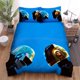thumbnail image 1 of Daft Punk The Electronic Music Duo Artwork Quilt Duvet Cover Set Children 3-Piece Bedding Set, 1 of 5