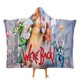 thumbnail image 1 of Hemos Vuelto Manta Capa con Capucha Anti-Bolitas, Manta de Lana Ártica Suave, Manta Portátil de Felpa Ligera y Lujosa, Poncho para Siesta en Casa y Oficina, 100*130cm, 1 of 6
