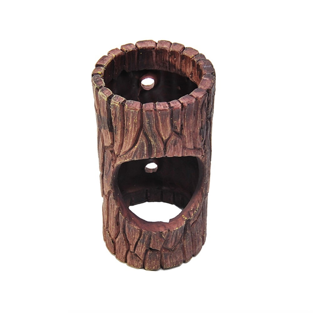 Xusx111 - Cueva De Ocultación De Reptiles Magnéticos,escondite De Tronco De Árbol Hueco De Resina Para Geco Crestado, Lagarto Y Serpientes,juguete De Escalada Y Decoración De Terrario
