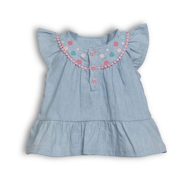 Mameluco Recién Nacido Niña Denim Pillin