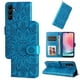 thumbnail image 5 of Funda tipo cartera FOXDOCK para Samsung Galaxy A24 4G , diseño girasol en relieve, cuero PU, cierre magnético, soporte y tarjetero, 5 of 5