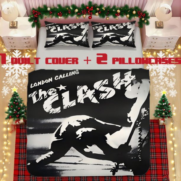 bedding Featuring Clash-London-Calling Design Made from Soft Polyester Fabric. It'S Decorative And Warm Perfect for a Bedroom Or Guest Room