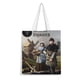 thumbnail image 1 of Medieval Bolso de tela con estampado de lienzo para mujer, bolsa de compras reutilizable y estética, con cremallera interior, regalo para mujer, 35 × 40 cm., 1 of 6