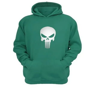 Genérico - Polerón Canguro Punisher Verde Aguamarina Talla S Unisex