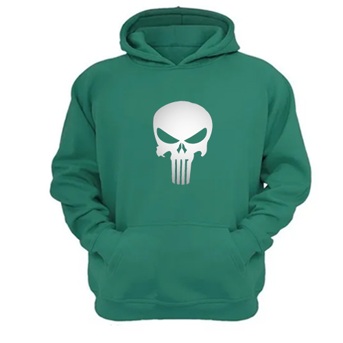 Genérico - Polerón Canguro Punisher Verde Aguamarina Talla M Unisex