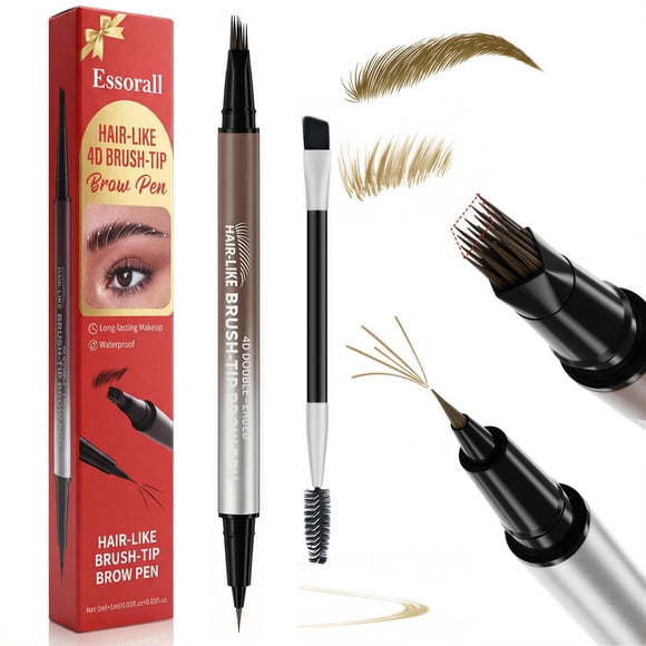 Lápiz de cejas Essorall 2 en 1 impermeable de larga duración
