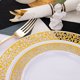 thumbnail image 5 of Juego de vajilla WELLIFE Gold Plastic 350 piezas con servilletas, 5 of 8