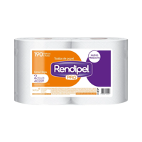 Toalla De Papel Rendipel Pro Una Hoja 190 Mts C/U 2 Unidades