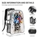thumbnail image 2 of Astro Bot Mochila transparente temática, resistente y duradera, bolsa see-through para trabajo, deporte, universidad y viaje, 31 × 43 cm, 2 of 6