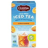 Té Helado Celestial Seasonings Cold Brew Citrus Sunrise, 18 Bolsas