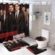 thumbnail image 1 of Mentes criminales-theme 4-Piece Shower Curtain Set with Rugs, Waterproof Bathroom Decor Set Includes Bath Mat, U-Shaped Rug, Toilet Lid Cover and Curtain with Hooks, 1 of 6