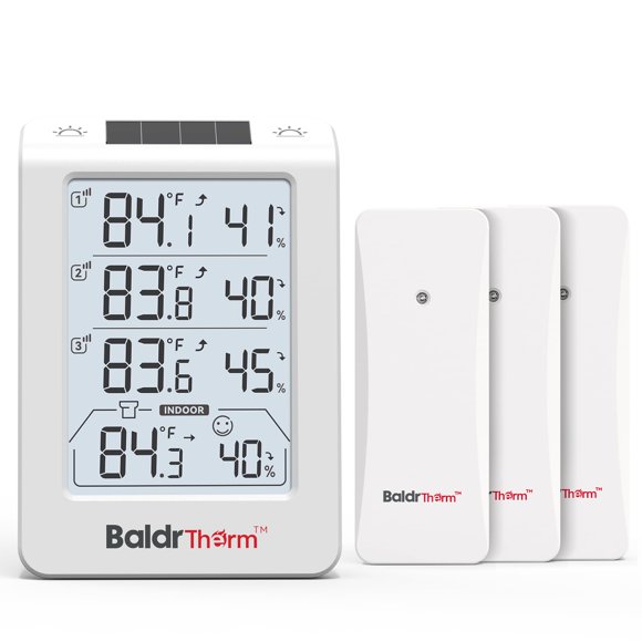 Termómetro inalámbrico BaldrTherm con 3 sensores y pantalla de 4,8"