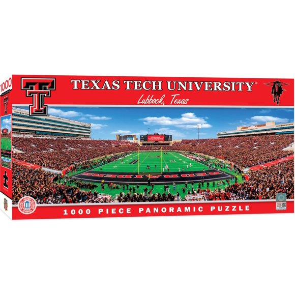 Rompecabezas Masterpieces Texas Tech 1000 piezas 33 × 99 cm