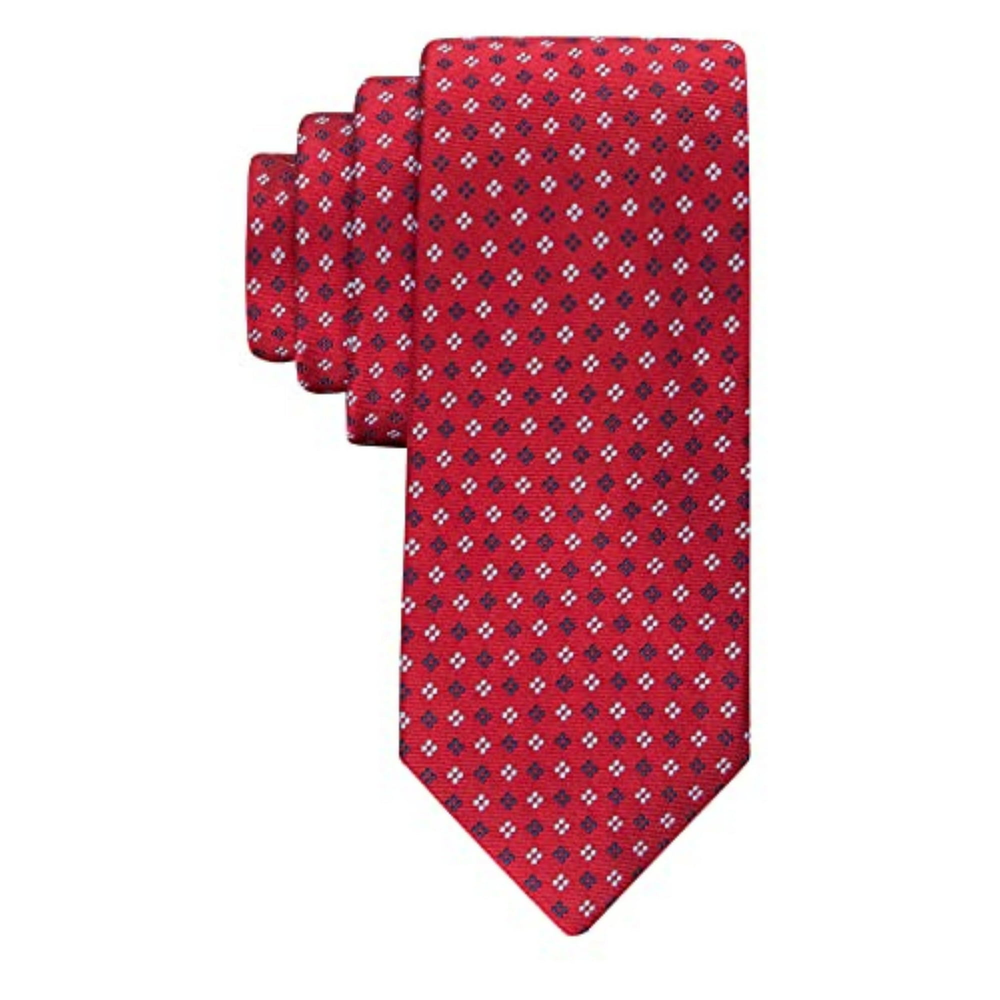 Corbata Tommy Hilfiger Core Neat Ii Para Hombre Tejida En Seda Roja