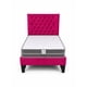 thumbnail image 1 of Cama de Plaza y Media Fucsia + Colchon Semi ortopedico 1.5, 1 of 2