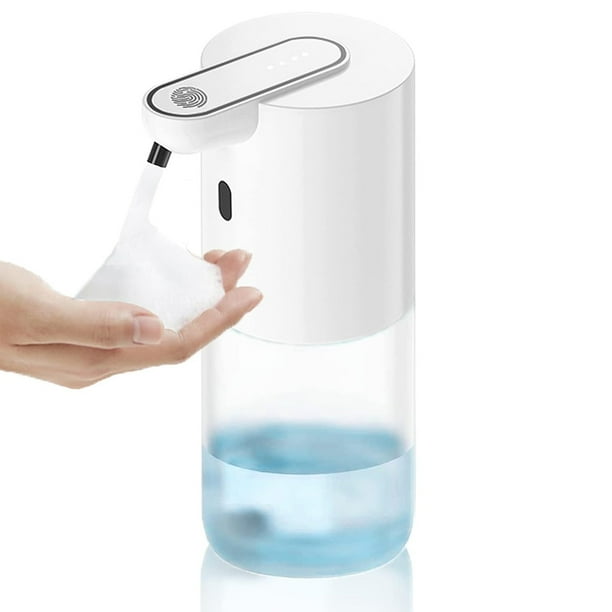 Dispensador automático de jabón espumoso de 4 velocidades, ajustable, recargable por USB, 400 ml