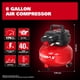 thumbnail image 3 of Compresor de aire ECOMAX de 23 L, 175 PSI, portátil, tanque libre de aceite, 3 of 8