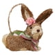 thumbnail image 2 of Adorno De Conejo De Paja De Pascua Cesta De Huevos Rellenos Conejito Para Escritorio De Vacaciones Hogar, 2 of 5