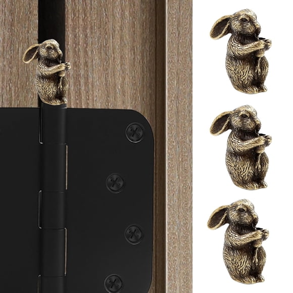 Set De 3 Adornos Decorativos De Bisagra De Puerta De Latón