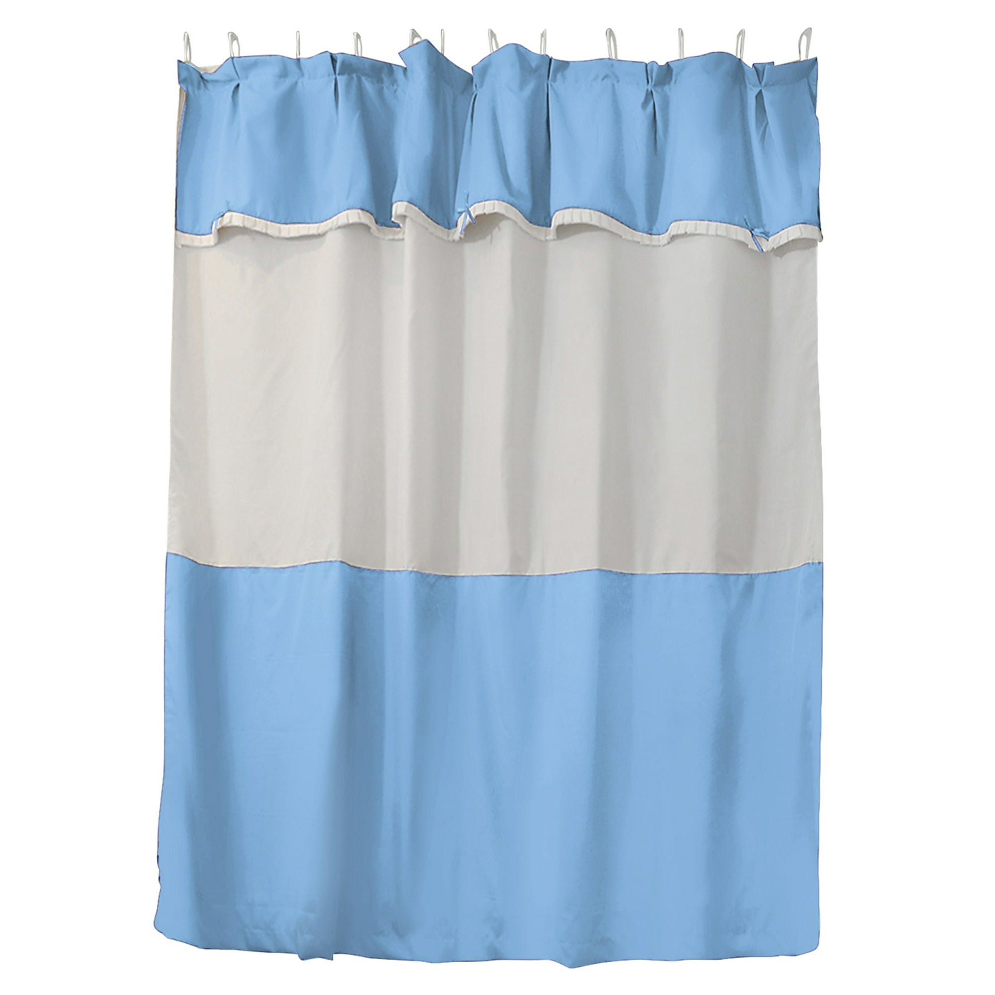 Mallorca - Juego De Cortina Para Baño 6 Piezas Celeste