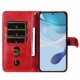 thumbnail image 2 of Funda tipo cartera para Motorola Moto G56 con bolsillo con cremallera y ranuras para tarjetas – Función de soporte Rojo, 2 of 5